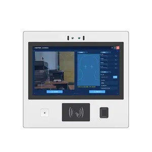 Dokunmatik 12.1 13.3 inç endüstriyel kontrol dokunmatik ekran all-in-one makinesi QR kodu ile IC ID kart okuyucu