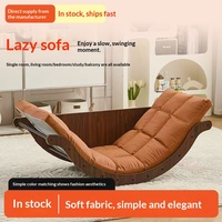 Fauteuil banane à bascule moderne, canapé-lit multifonctionnel 2 en 1, fauteuil inclinable simple pour salon, balcon, maison, chaise de détente
