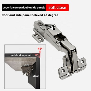 125 Degree Zinc Alloy <b>Cabinet</b> Hinge with 45 Degree Begonia Special Bevel Soft Close for Kitchen and Living Room <b>Corner</b> <b>Cabinets</b> - Product Image 3
