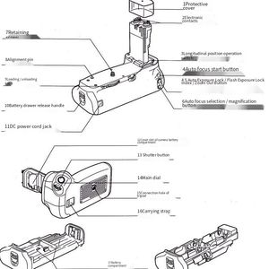 Poignée de transport <span class=keywords><strong>pour</strong></span> <span class=keywords><strong>appareil</strong></span> <span class=keywords><strong>photo</strong></span> <span class=keywords><strong>Canon</strong></span> EOS R5/R5C/R6/R6 Mark II, compatible avec la prise de vue verticale, accessoire de poignée de batterie - Product Image 6