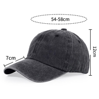 Groothandel op maat gemaakte handgebreide logo premium 6-delige denim distressed gewassen katoenen unisex verstelbare klassieke fruit argyle pet