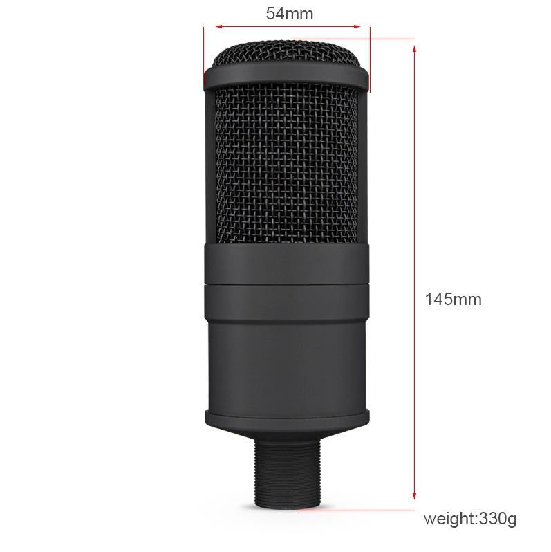 GAM-P200Z Microphone Condenseur Son Microphone D'enregistrement Avec support de bureau kit Pour PC Bavarder Chant Karaoké Portable