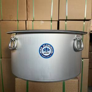 Ensemble de casseroles en aluminium épais et durable, 70-<span class=keywords><strong>80</strong></span> <span class=keywords><strong>cm</strong></span>, grande taille, avec couvercle et poignée en métal, pour restaurant et grands événements - Product Image 6