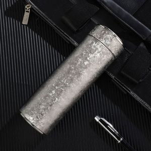 Termo de titanio puro de doble capa de alta calidad de 480 ml, diseño de flor de hielo, taza de viaje, termo de titanio para regalos de empresa - Product Image 6