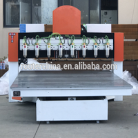 Machine de duplication de sculpture sur bois CNC à 4 axes à 10 têtes de premier rang Garantie d'un an pour la vente en gros