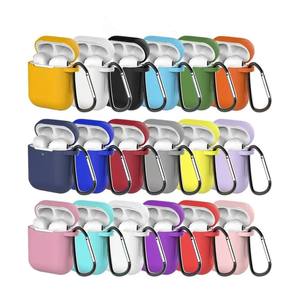 Para <span class=keywords><strong>AirPods</strong></span> 3 2 1 Pro 2023 funda protectora de silicona de lujo para auriculares inalámbricos <span class=keywords><strong>carcasa</strong></span> anticaída para fundas de auriculares con gancho - Product Image 1