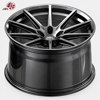 Velg Monoblock Forged Custom 5x112 5x114.3 5x120 16 hingga 24 Inch Gunmetal 5 Palang Ringan untuk Balap, untuk BMW Honda Toyota