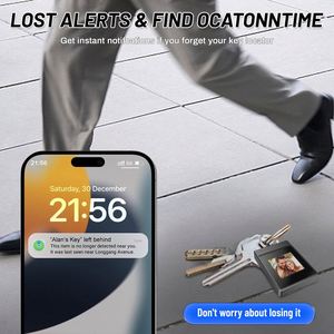 <span class=keywords><strong>Porte</strong></span>-clés Labubu personnalisable en acrylique, double anti-perte, créatif, mignon, pour voiture, avec écran E-ink, accessoires d'anime - Product Image 5