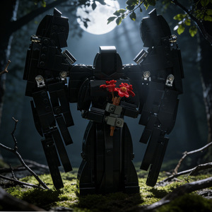 ตัวต่อเลโก้พลาสติกแบบพกพา รุ่น Black Devil ยอดนิยมขายดีข้ามประเทศ ของเล่นประกอบรูปดอกไม้สุดฮิต สำหรับเด็กอายุ 14 ปีขึ้นไป - Product Image 2