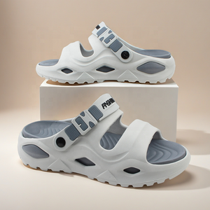 Sandales OLICOM OEM pour hommes, directement de l'usine, avec bride arrière, légères, à enfiler, avec soutien de la voûte plantaire, pour l'été, la maison, la piscine et la salle de bain - Product Image 1