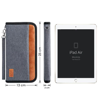 Portefeuille de voyage personnalisé pour hommes et femmes étui à passeport RFID durable avec organisateur pour documents familiaux Style tendance