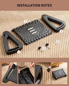 Verstellbare Fußstütze für unter den Schreibtisch mit Massagerollen, ergonomischer Fußhocker, rutschfester Fußmassagegerät für Büro und Zuhause zur Linderung von Ermüdungserscheinungen. - Product Image 5