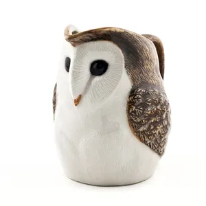 Nordic Animal Design Barn Owl Ceramic Water Jug Home Decorative Vessel