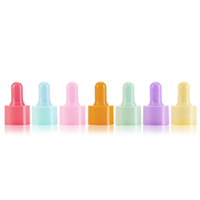 Flacon en verre rose pour huile essentielle cosmétique, sérum, gouttes pour les yeux, avec couvercle en verre et impression sérigraphique, 20 ml, 30 ml, 60 ml, 80 ml, 100 ml