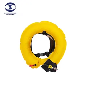 Aprovação CE 150N Durável Oxford Segurança Adulto Cinto Cintura Inflável Life Jacket Vest Equipamentos salva-vidas