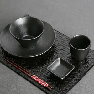 Assiette à dîner en céramique, assiette ronde créative en céramique mate pour apéritifs, vente en gros - Product Image 2