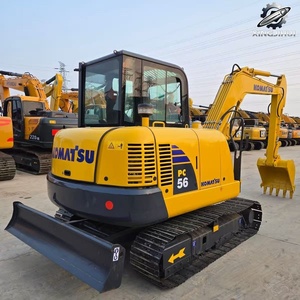 Used Komatsu56 MiniCrawler Excavator 6Ton 0.1m³<b>Bucket</b> Original Japan Brand <b>Small</b> Construction Excavator Low Hours Good Condition - Product Image 2