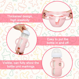 Soporte de Silicona de Grado Alimenticio Libre de BPA para Biberones con Agarres Fáciles para Biberones Naturales de 240 ML, Biberón <span class=keywords><strong>Avent</strong></span> - Product Image 4