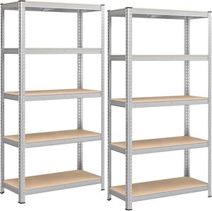Étagères de rangement réglables pour <span class=keywords><strong>garage</strong></span>, robustes, sans boulons, 90*40*180cm - Product Image 5
