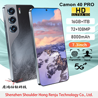 C40 16G+1TB 7.3 Inch Perforated Screen 2026 Latest Android 15 5G Smartphone GpS Navigation Dual SlM Card MTK Wholesale <strong>Price</strong>