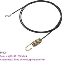 Câble de souffleuse à neige M.TD 946-04230B 746-04320A pour Troy-Bilt MTD Columbia Pièces de machines agricoles blanches - Garantie 1 an Métal