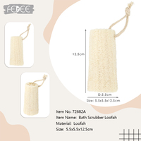 Éponge de douche en loofah bio entièrement naturelle pour exfoliation quotidienne du corps