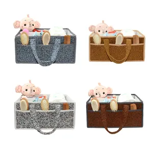 Terry Velour Teddy-Schnuller Caddy Organisator Kinderzimmer Babykorb tragbarer Auto-Organisator Aufbewahrungsbehälter für Neugeborene Grundbedarf