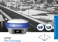 Estación Base GNSS de Alta Precisión RTK Stonex S5II/S990A/S990+ con Funciones IMU, Clasificación IP67, Potencia Ajustable, 12 Horas de Duración de Batería Interna para Topografía