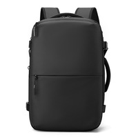 Sac à dos de voyage à fermeture sous vide Sac à dos extensible à compression d'air Sac à dos à valise d'affaires résistant à l'eau Sac à dos