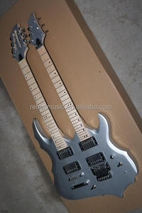 Guitare Weifang à double manche couleur argent - Product Image 3
