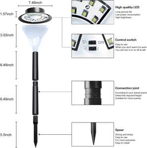 Lámpara Solar de Jardín con Estaca, Decorativa para Exteriores, Impermeable IP65, con Batería de Gran Capacidad, Venta al Por Mayor - Product Image 3