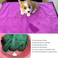 Tapis d'apprentissage pour chiots personnalisés, réutilisables, lavables, imperméables, solides, très absorbants, sanitaires, en microfibre pour chiens et animaux de compagnie