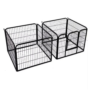 Pena bermain hewan peliharaan gaya baru pagar lari lipat logam kualitas tinggi untuk anjing kelinci anak anjing hewan kecil lainnya - Product Image 2