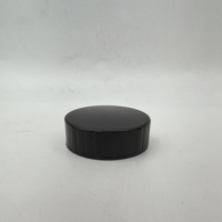 Capuchon à vis en plastique noir phénolique de 38 mm avec polycone pour bocaux en verre