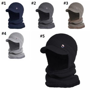 Itfabq35 — <span class=keywords><strong>ensemble</strong></span> de chapeau écharpe pour hommes, chapeau tricoté, chaud, doublure polaire, idéal pour l'hiver - Product Image 6