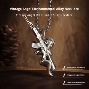 Collana pendente in lega per maglia da uomo di bellezza Vintage da donna - Product Image 3