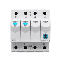 TOMZN Officiel TOB9S-63WIFI 3 Relais de coupure L TUYA SmartLife 4P 3*120V 3*230V 63A Minuterie Compte à rebours 50Hz 60Hz Rail DIN