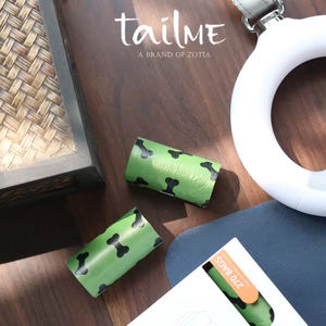 Sac de déchets de caca de chien en plastique biodégradable compostable écologique avec logo personnalisé avec distributeur - Product Image 6