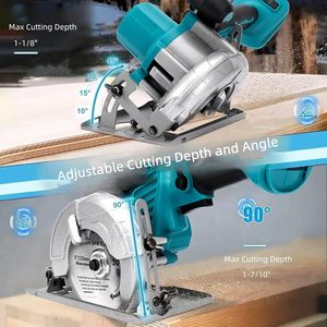 Sega circolare senza fili Brushless da 5 pollici 6500 RPM compatibile con Makita 18V batteria 20mm pergolato lama-solo utensile - Product Image 3