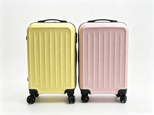 Valise à roulettes rigide rose moderne avec poignée télescopique et fermeture éclair pour les voyages - Product Image 6