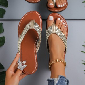 Chanclas de moda de talla grande, nueva versión coreana de verano 2024, sandalias tejidas con diseño de pez, frescas para mujer, Lz Wholesale231 231 - Product Image 6