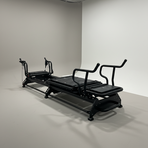 Appareil <span class=keywords><strong>de</strong></span> Pilates <span class=keywords><strong>Mega</strong></span> Pro Portable et Réglable en Aluminium Noir pour Équipement <span class=keywords><strong>de</strong></span> Gymnastique, Reformers Pilates Superformer Body - Product Image 2