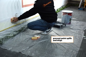 ROLLINGDOG SAFE-GUARD 81238 Sơn Dính Cao Cấp Thả Vải Tấm 4PC Màng Dán Trước Với Bộ Phân Phối - Product Image 4