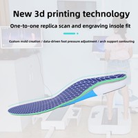 Plantillas 3D de EVA talladas a mano con soporte de arco para niños, plantillas cómodas para el cuidado de la piel, plantillas deportivas cómodas para zapatos