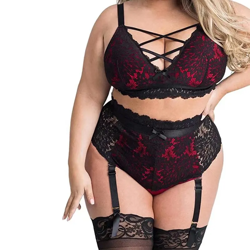 Sexy Lingerie Kanten Babydoll Nachthemd Transparant Met Open Rug Uitgehold Ontwerp Solide Dames Plus Size Patroon Xxl Maat