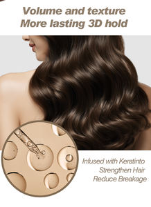 OEM/ODM Custom Logo Anti-Frizz Feuchtigkeit spendendes Haarspray für Frauen Trockenes lockiges Haar Hitzeschutz Texturierung organischer Inhaltsstoffe - Product Image 4