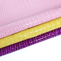 Tissu en cuir synthétique PVC de haute qualité, motif crocodile gaufré, simili cuir imperméable, cuir végétalien pour sacs, canapés, chaises de maison