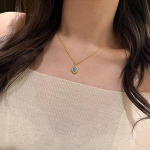 Collier exquis en argent pur S925 avec pendentif en forme de cône de pin et diamant rose doux, design de niche, collier de clavicule, pendentifs de mode - Product Image 2