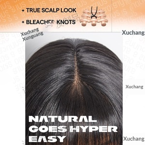 วิกผมยาวตรงแบบมีเลเยอร์พร้อมหน้าม้า ลดราคาพิเศษ สำหรับ<span class=keywords><strong>ผู้หญิง</strong></span> วิกผมลูกไม้โปร่งแสง HD  ไม่ใช่<span class=keywords><strong>ผม</strong></span>แท้ - Product Image 3