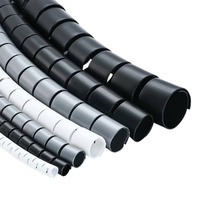 Fundas Aislantes de PE para Cables de 6KV, 12mm DI, 28mm DI, 42mm DI, Tubo Abierto Dividido para Gestión de Cables, Tubo de Gestión de Cables de Fábrica